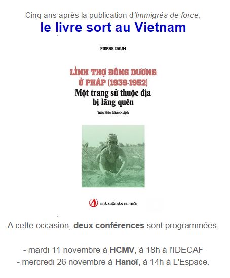 Le livre "Immigrés de force " de Pierre Daum traduit en vietnamien